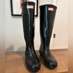 Hunter Black Women's Rain Boots